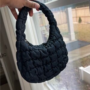 Cos mini quilted bag - denim
